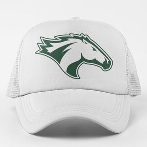 NEW Cal Poly Pomona Broncos Horse Foam Trucker Mesh Snapback Hat WHITE